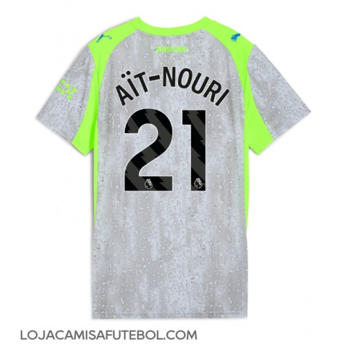 Camisa de Futebol Manchester City Rayan Ait-Nouri #21 Equipamento Alternativo Mulheres 2025-26 Manga Curta